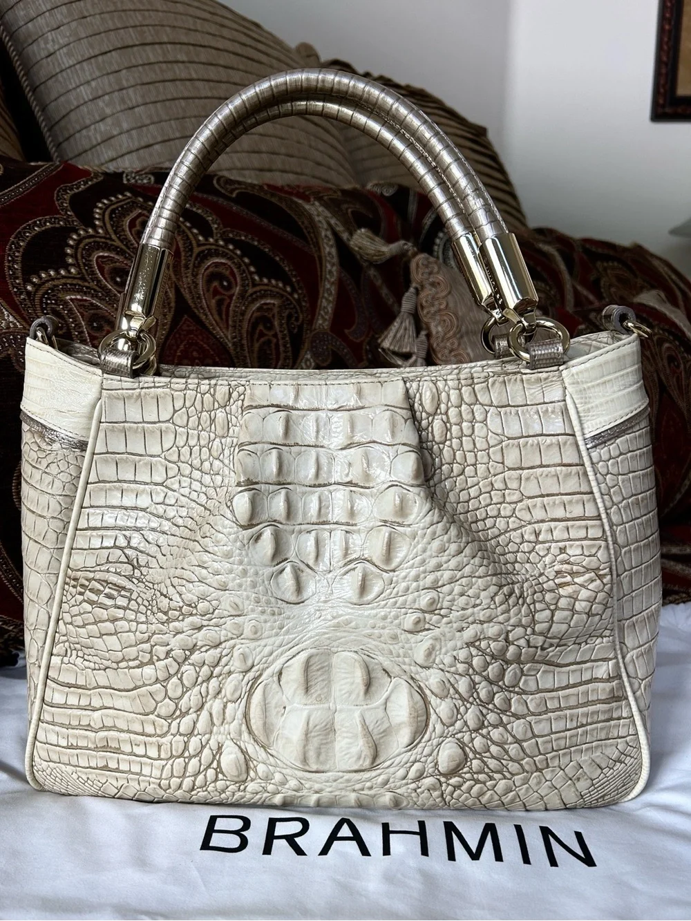 Brahmin Ruby Melbourne Satchel in EUC